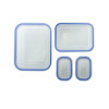 Classic Tempered Glass 4pc Rectangle Container Gift Box SET